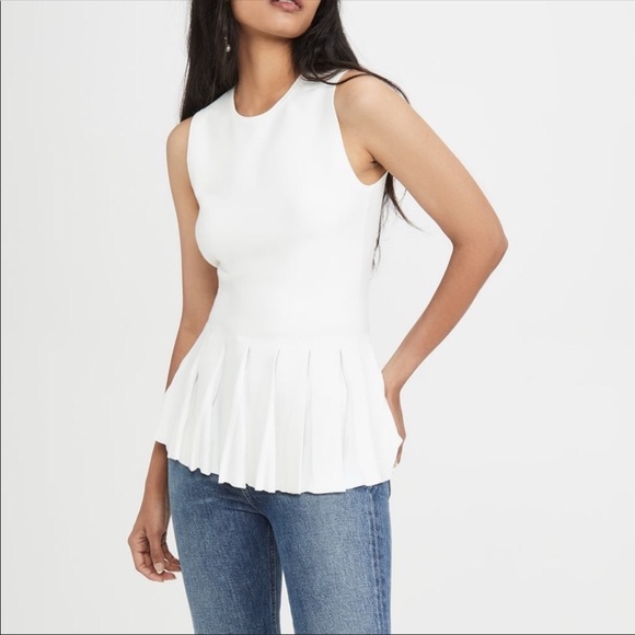 theory knit peplum top